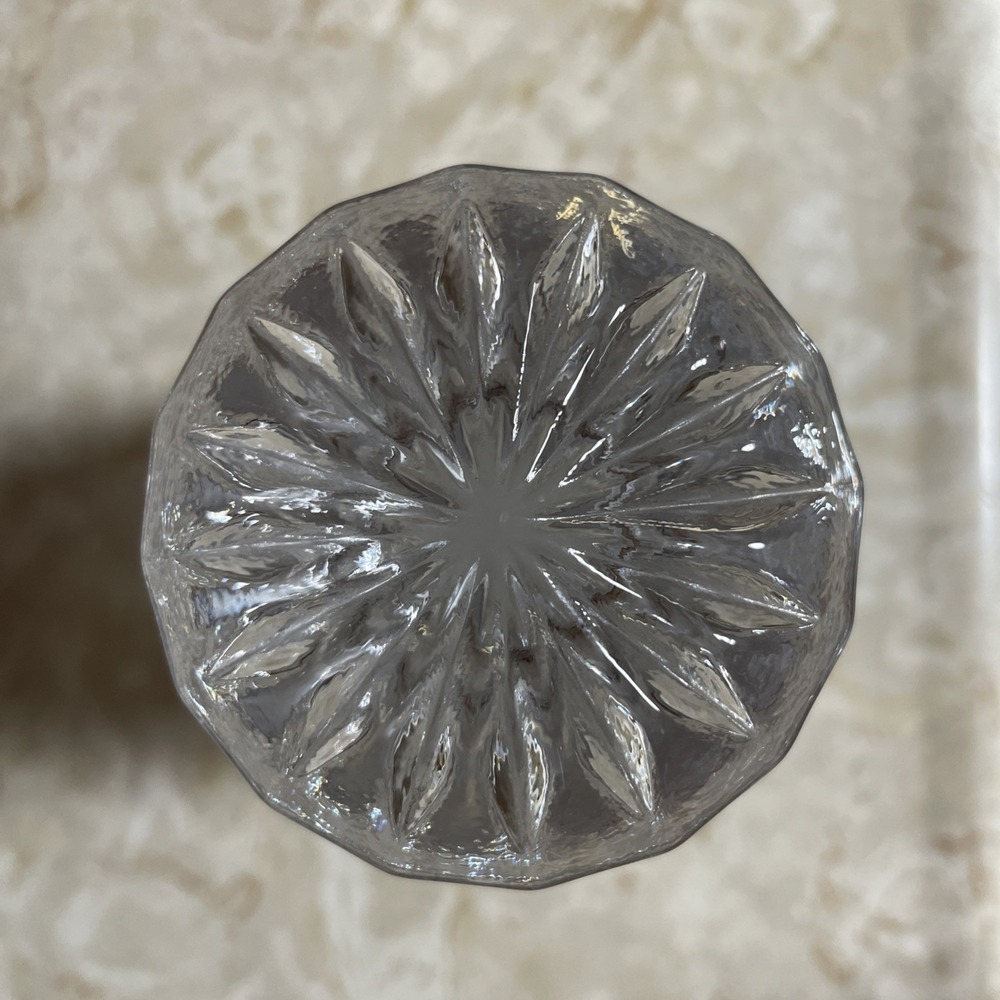 Vintage Heavy!   Imperial Glass Cape Cod‎ Square Decanter With Faceted Stopper